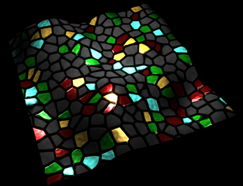 Cellular Texture - Mixed Metal Gems