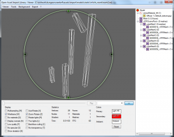 Szene in Assimp v3.0.0 - anderer Blickwinkel