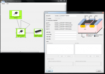 screenshot chip-design software &quot;nDesign&quot;