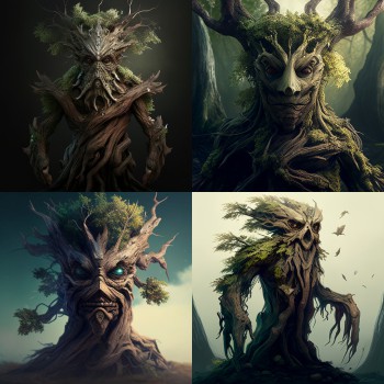 Prompt: Ancient tree creature